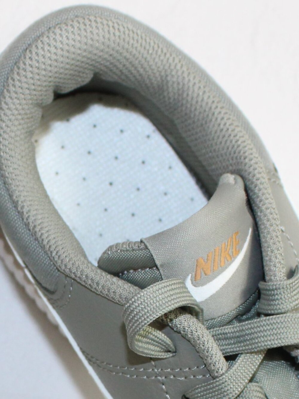 Nike Court Legacy Lift Finish Line Dusty Olive Platform Casual Lace-Up Sneakers - Picture 9 of 11